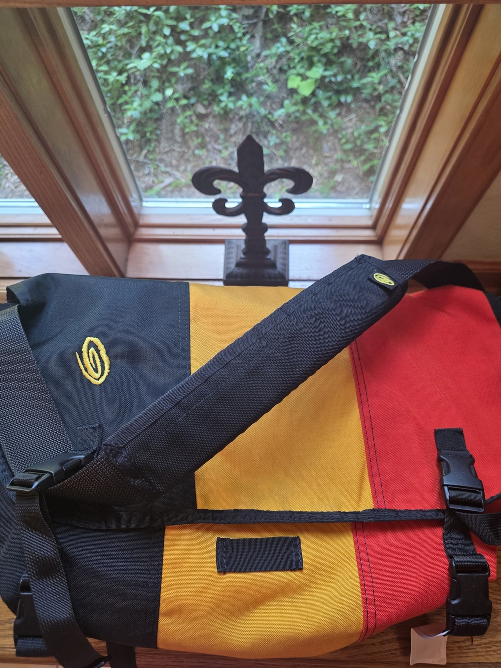 Timbuk2 Tri-Color Black, Yellow & Red Messenger Bag